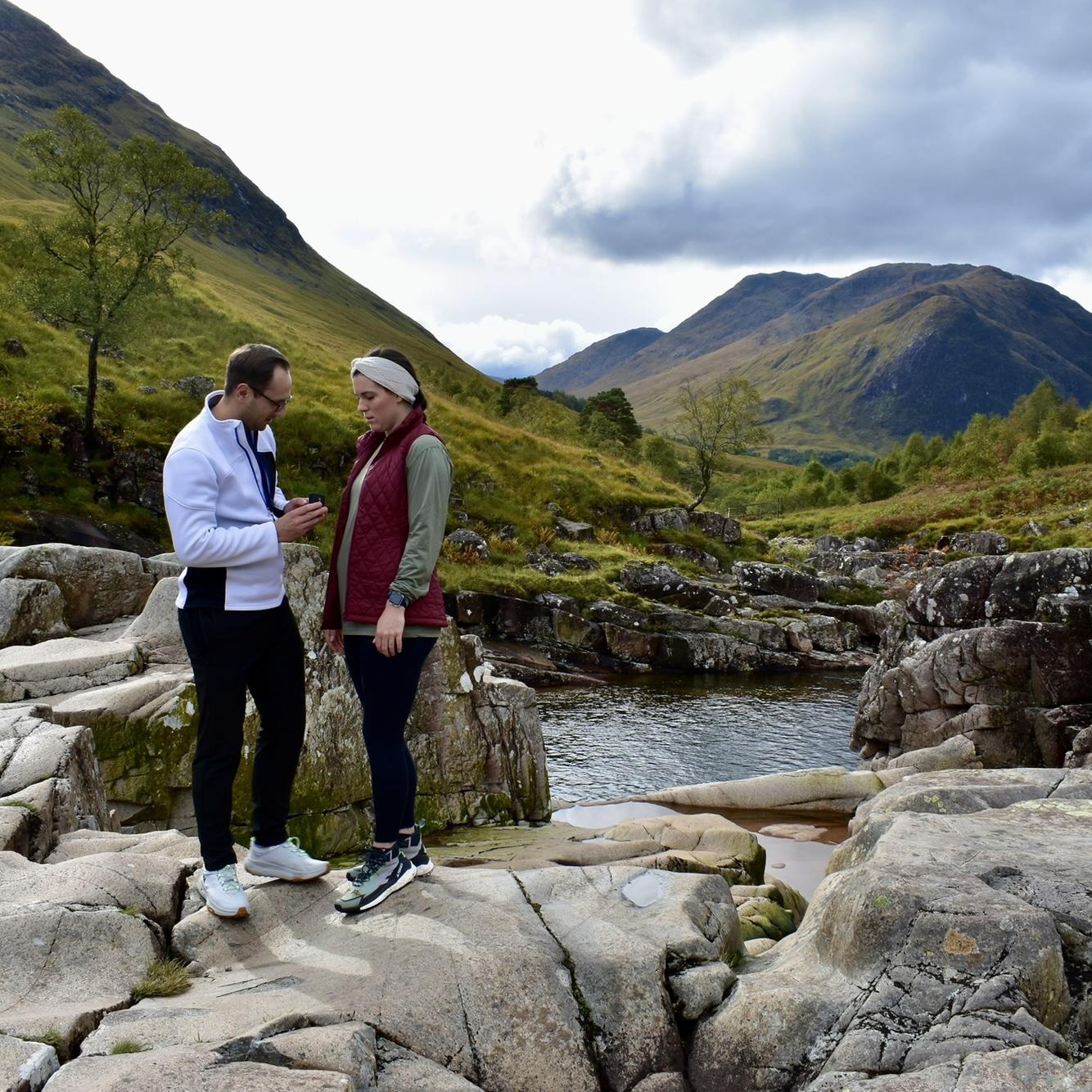 The proposal! It was the perfect weather!