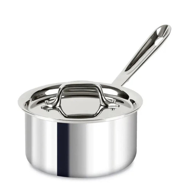 D3 Stainless 3-ply Bonded Cookware, Sauce Pan with lid, 1.5 quart