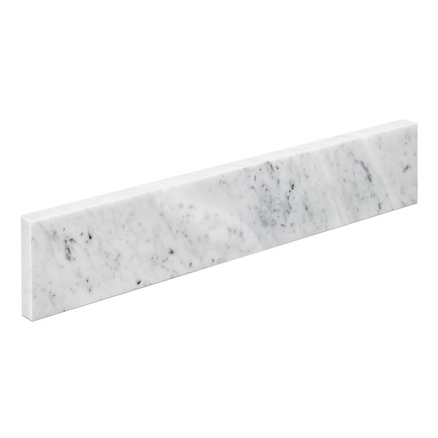 ARIEL 22"x4" Carrara White Marble Vanity Top Side Splash