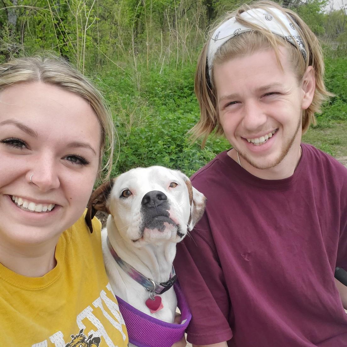 With our dog-ter Lilith, 2021