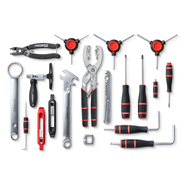 FEEDBACK SPORTS | Team Edition Bike Tool Kit | 19 Piece/25 Function Bicycle Repair Set | Professional Grade | Protective Portable and Compact Carry Case