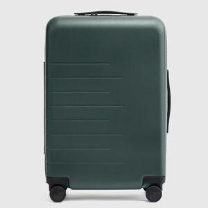 Expandable Carry-On Suitcase in Dark Green