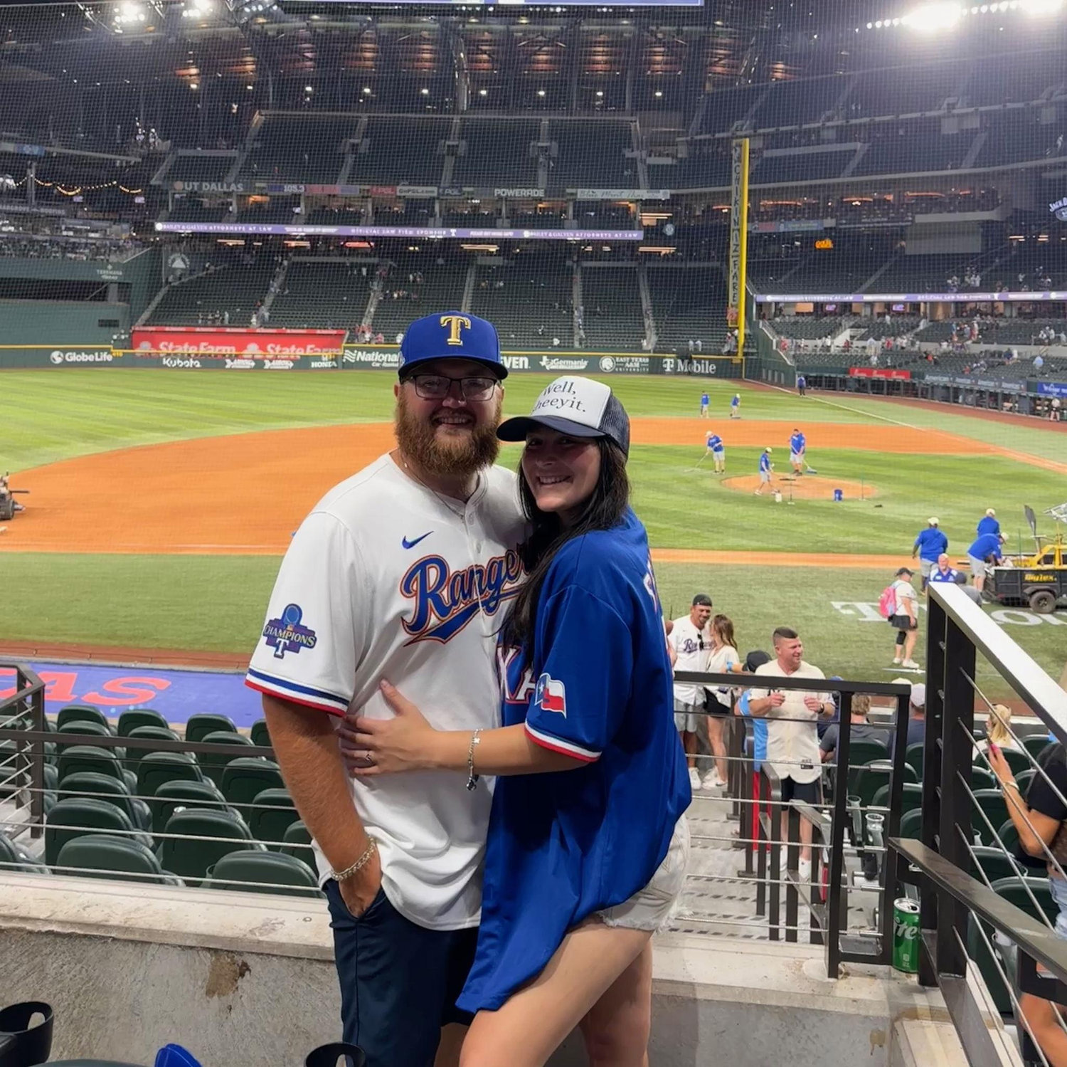 Our first Rangers game