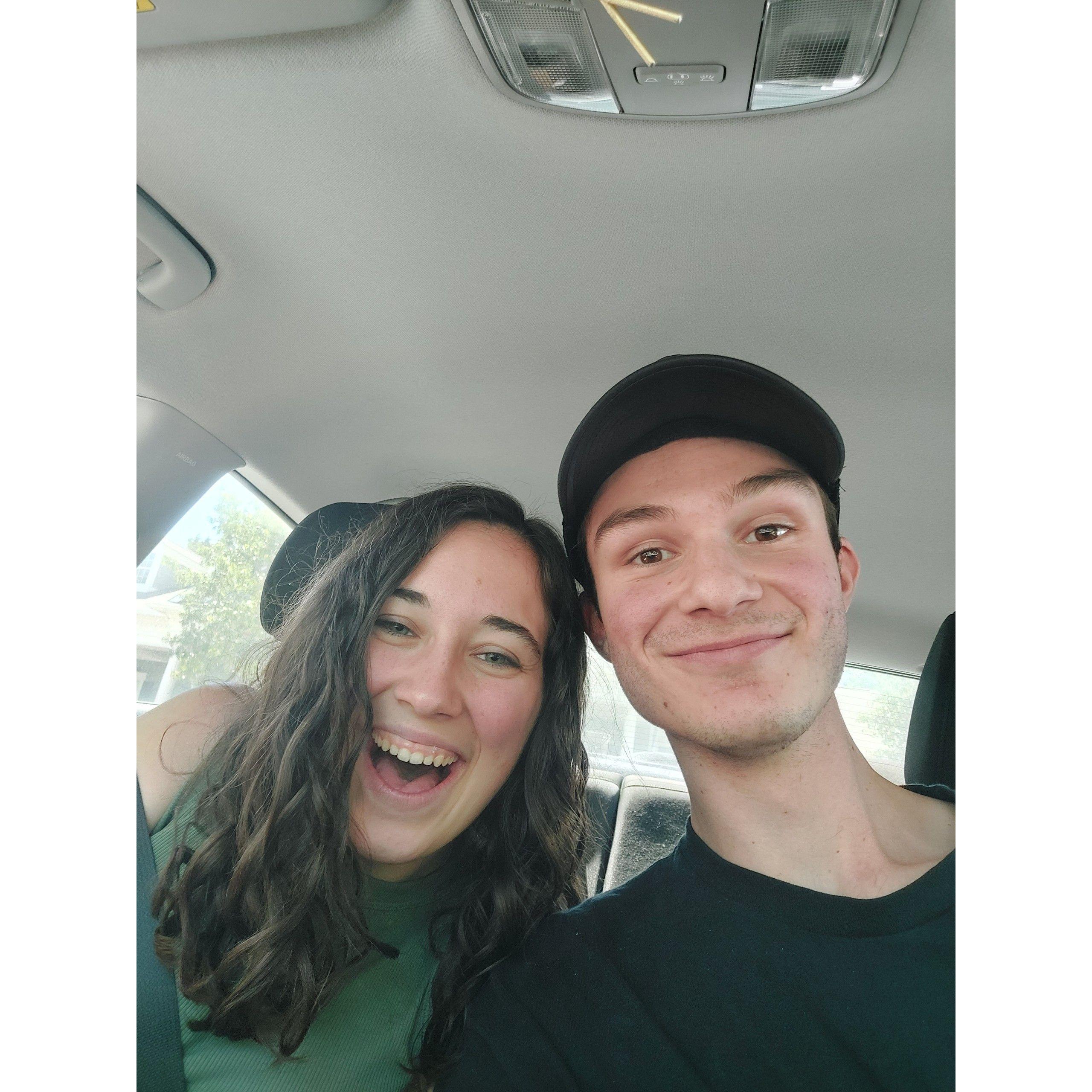 This was our second date and we were so excited to be in the same city again!