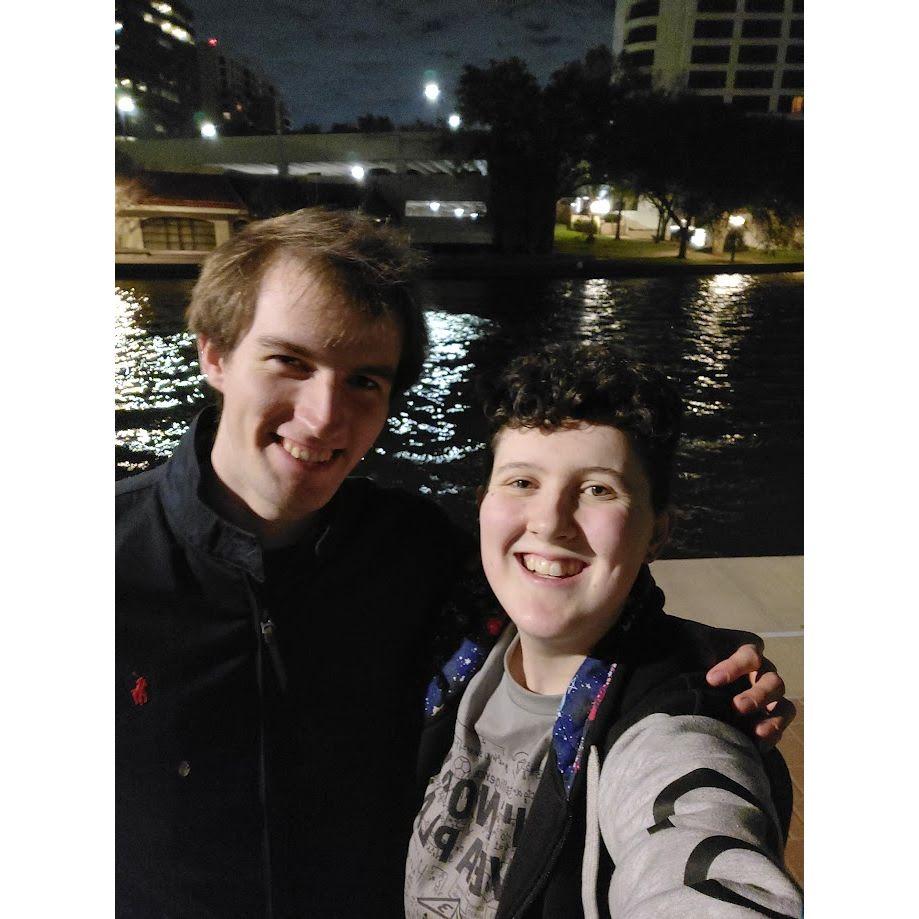 Jan. 2023 - A totally casual walk around Mack's apartment. (This was before we started dating again.)
