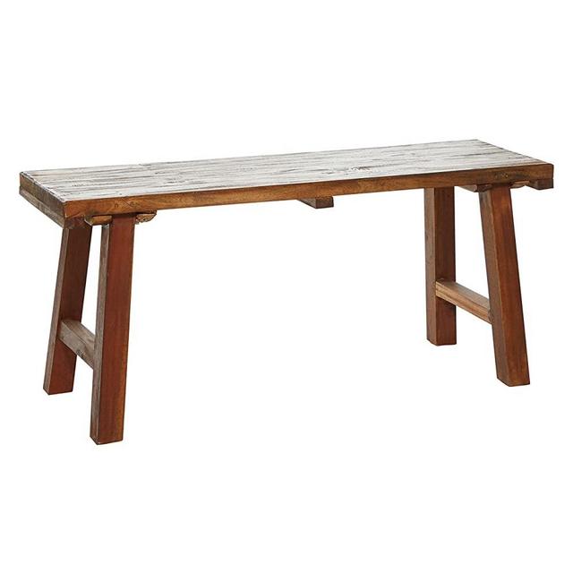 Benzara Stylish Wood Bench