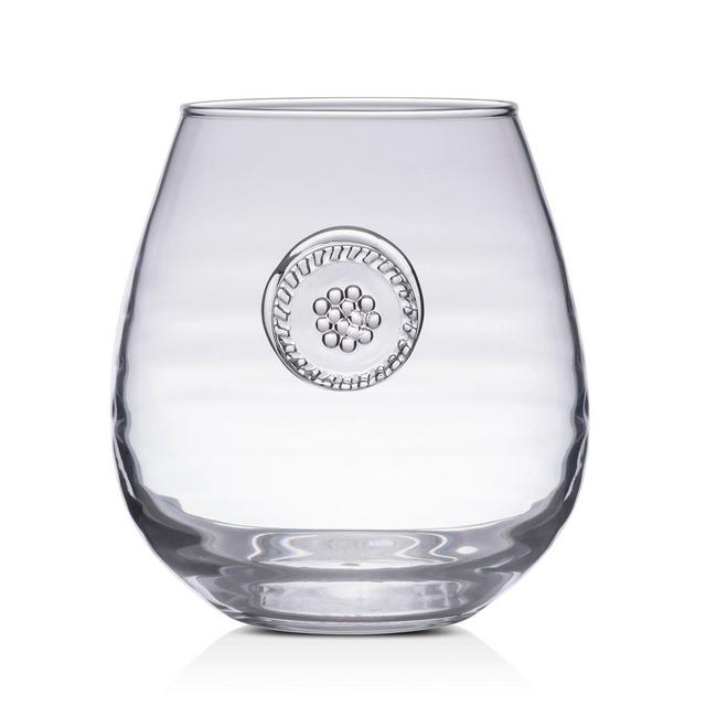 Juliska Berry & Thread Glassware Stemless Red Wine Glass