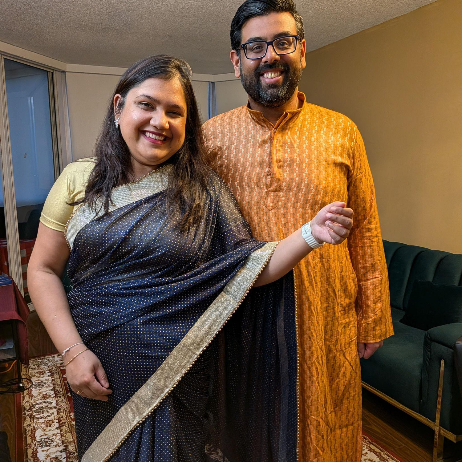Our first Kali puja together