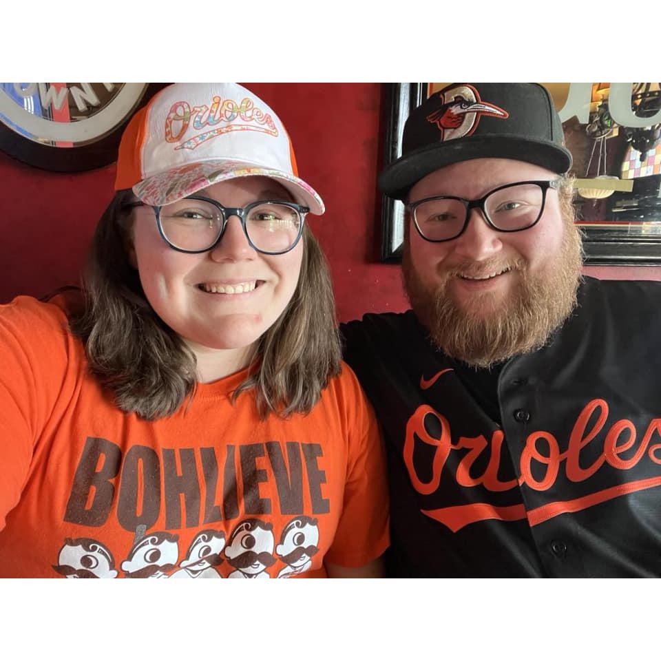 Watching the Orioles on opening day 2023 at Slainte Irish Pub