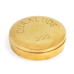 Jonathan Adler -Quaalude Brass Pill Box