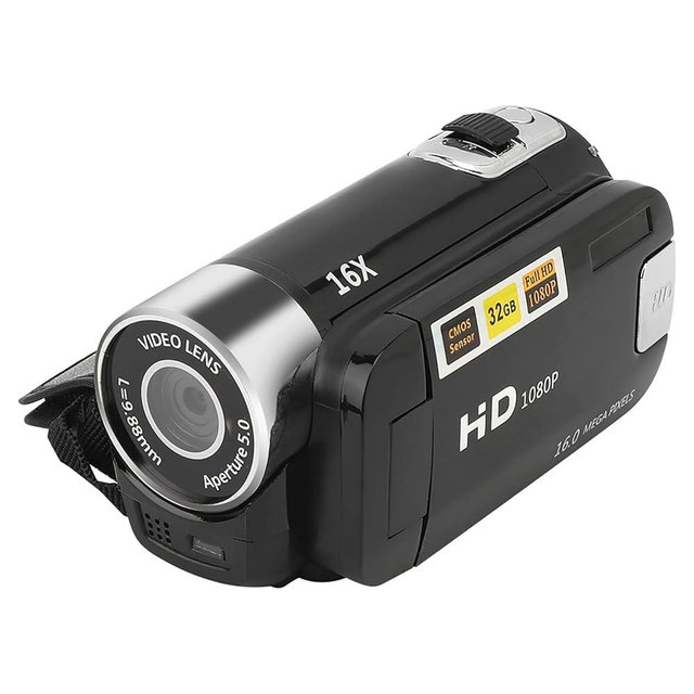 Vintage Camcorder Video Camera, 6X Digital Zoom 2.7 Inch Colourful Display Screen Handycam, High Definition Camera Image Video Shooting Camcorder US Plug 110 to 240V