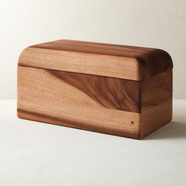 Acacia Wood Bread Box