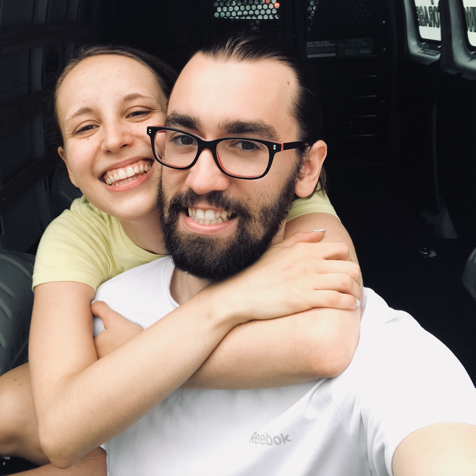 The first day we moved in together!