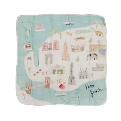 Loulou Lollipop New York City Deluxe Muslin Baby Quilt