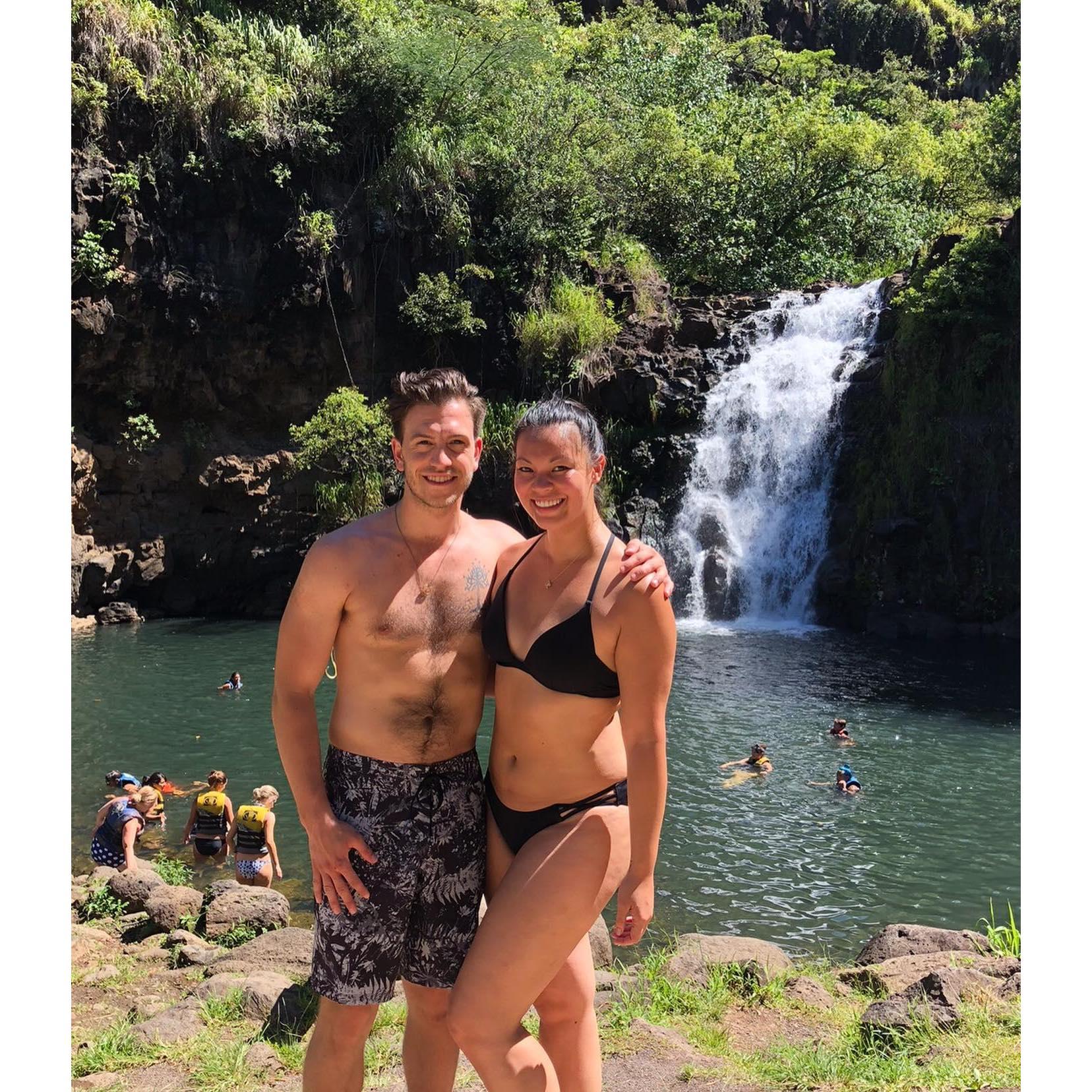 Dan & Brittany at Waimea Valley