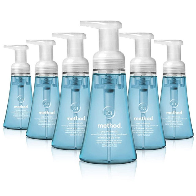 Method Foaming Hand Soap, Sea Minerals, 10 Fl Oz (Pack of 6)