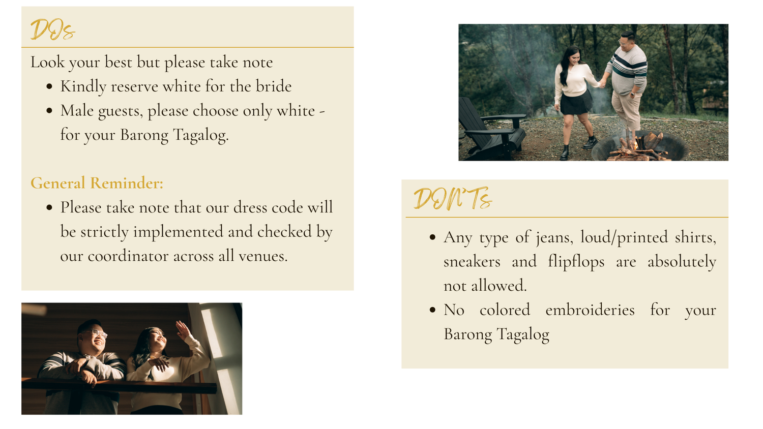 The Wedding Website of Alexandra Ferrer and Don Quieta