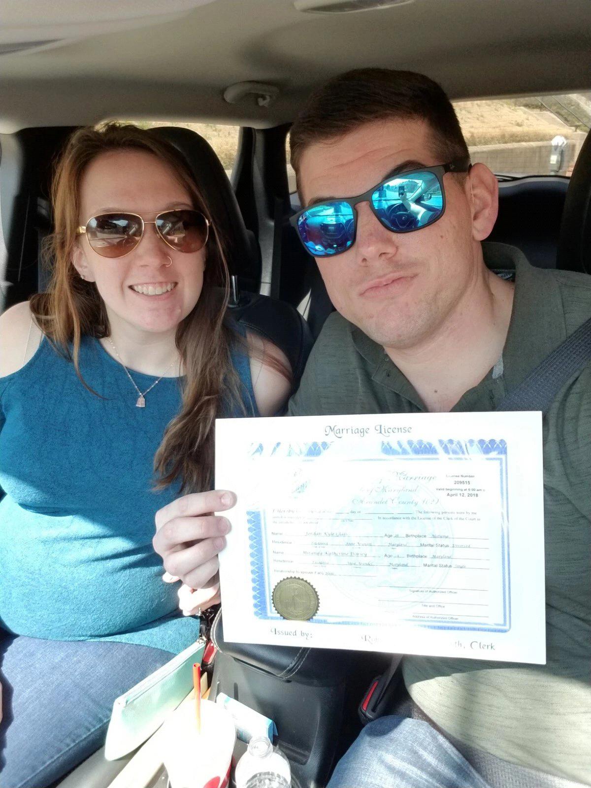 April 10, 2018 - we got our marriage license!