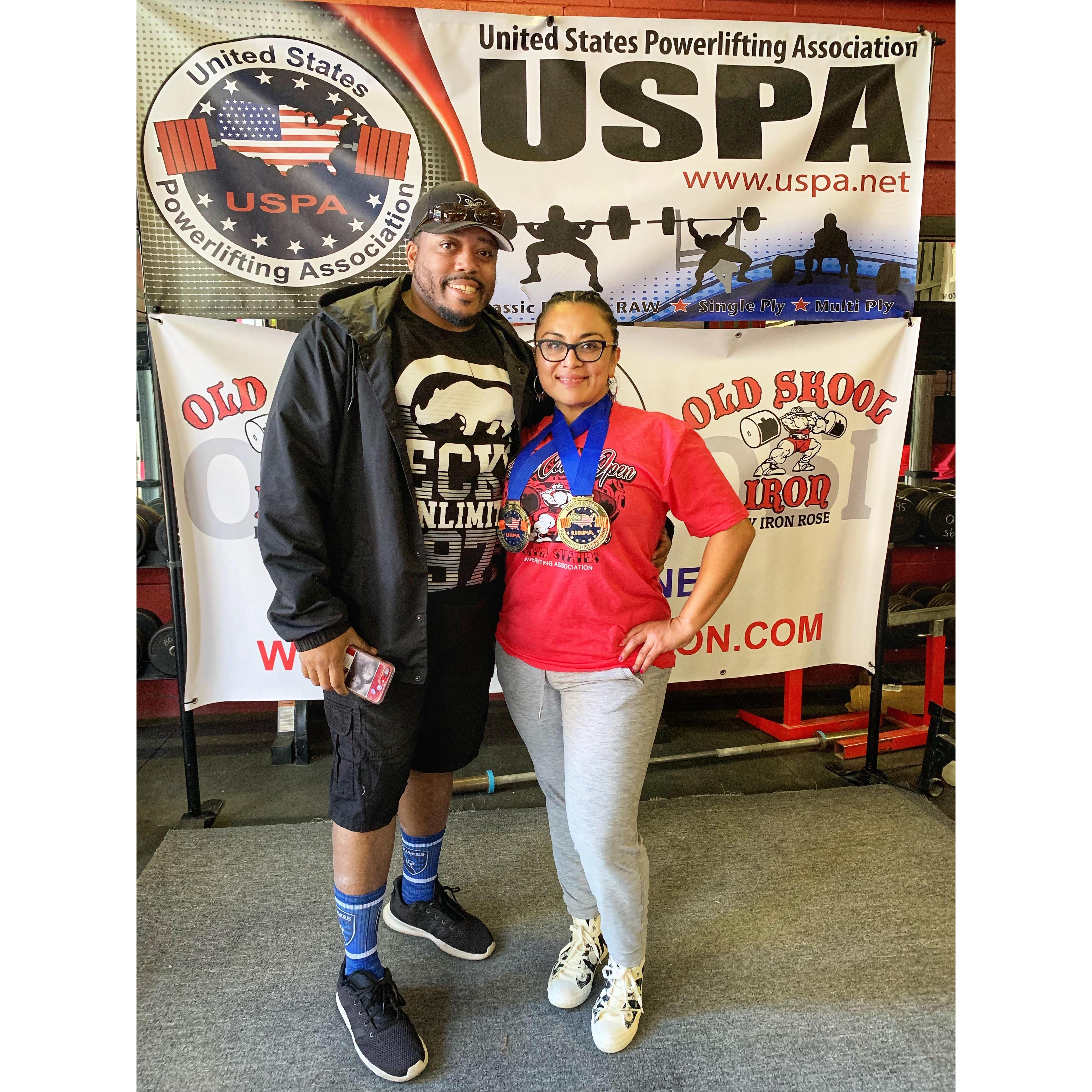 Maria's powerlifting meet
Supporting my boo