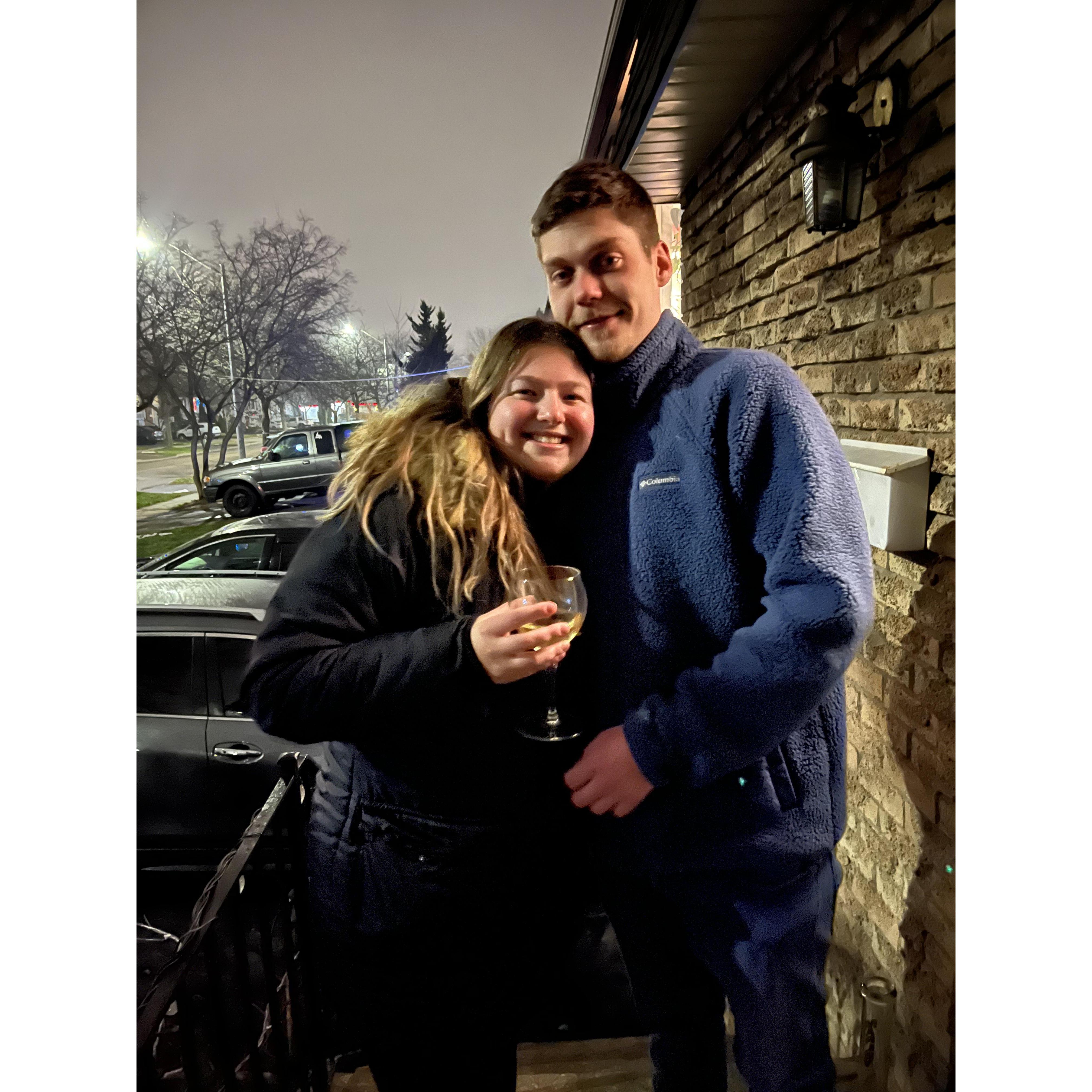 Our last new years engaged!
