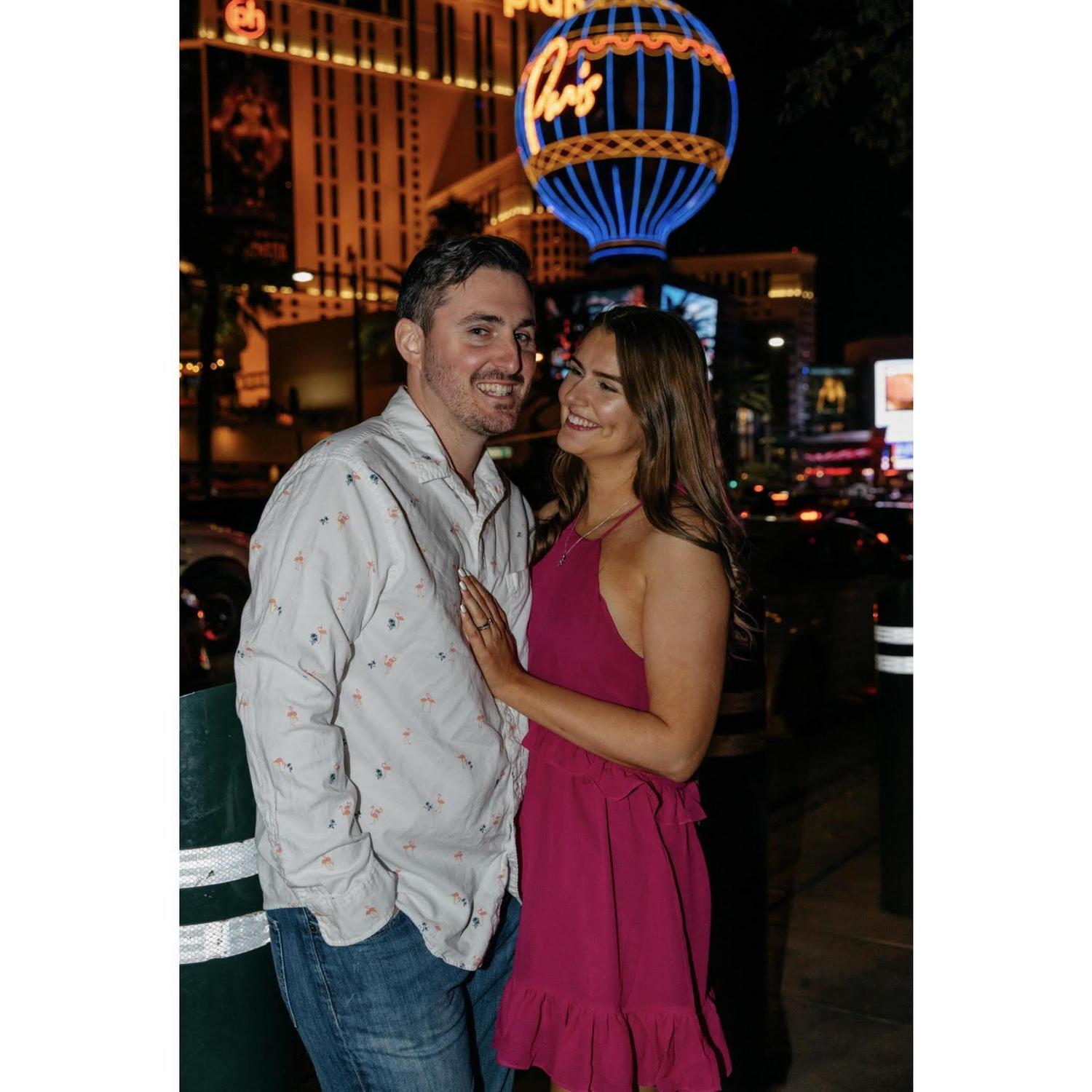 Our (first) engagement photo session on John's 30th birthday trip to Las Vegas!