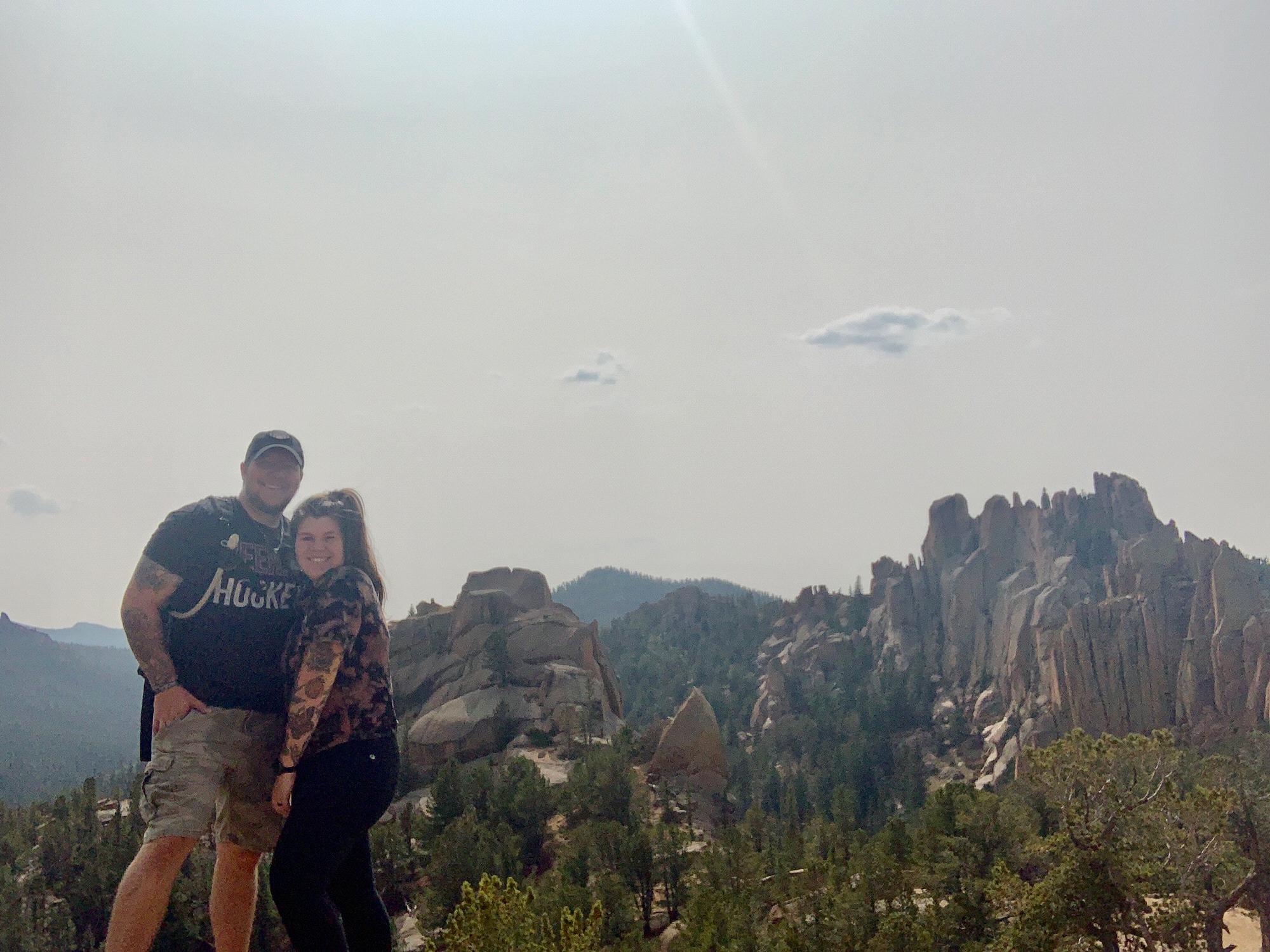 hiking the crag's trail