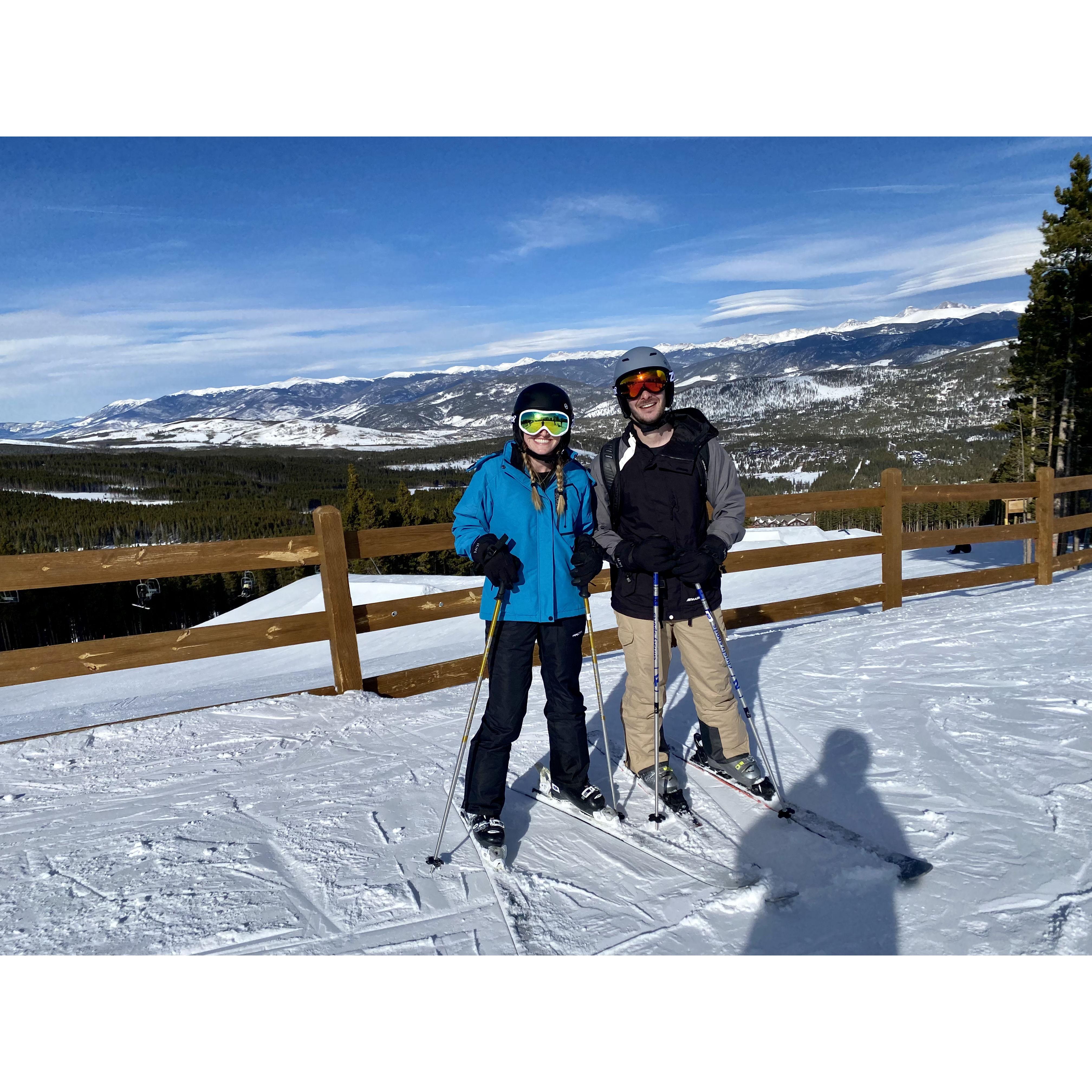 FEBRUARY 13, 2022 - Harrison taught Kaitlyn to ski for the first time in Breckenridge