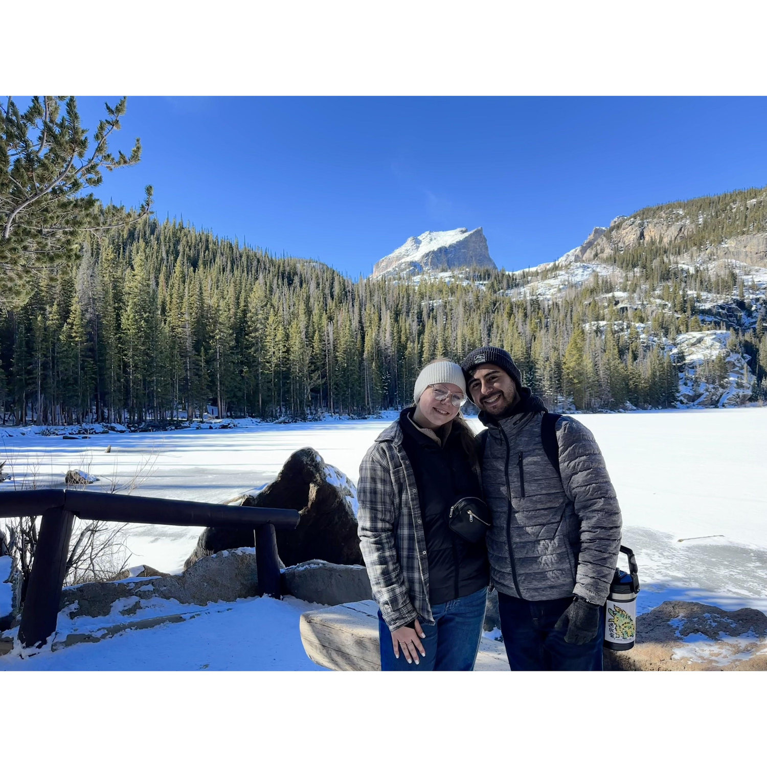 One of our favorite photos of us - Rocky Mountain National Park, November 2023