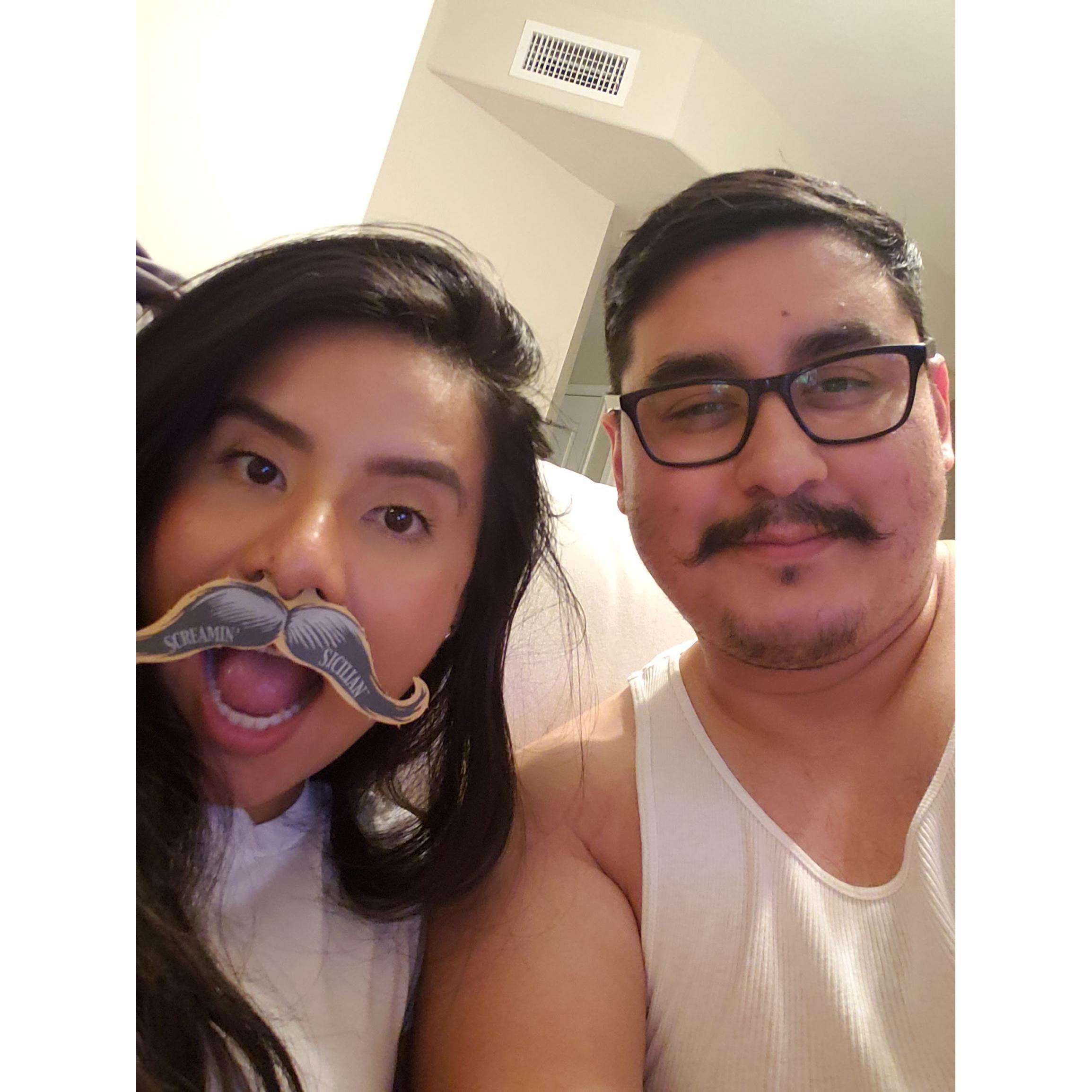 comparing mustaches