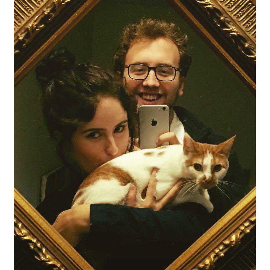 2016- Us and Kiki, our first cat together!