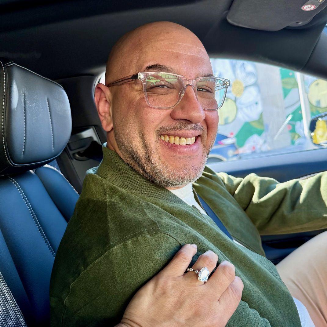 Just after proposing, telling me to "call someone!"