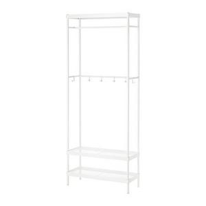 MACKAPÄR				Coat rack with shoe storage unit