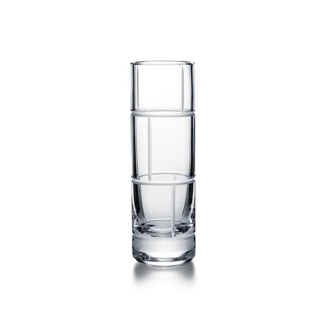 Tiffany Modern Bamboo Crystal Glass Bud Vase