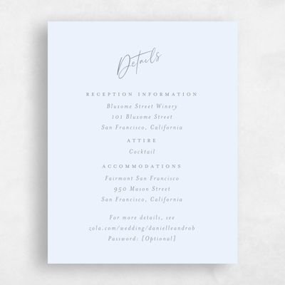 Light Sky, Blue Wedding Enclosure - Atlas