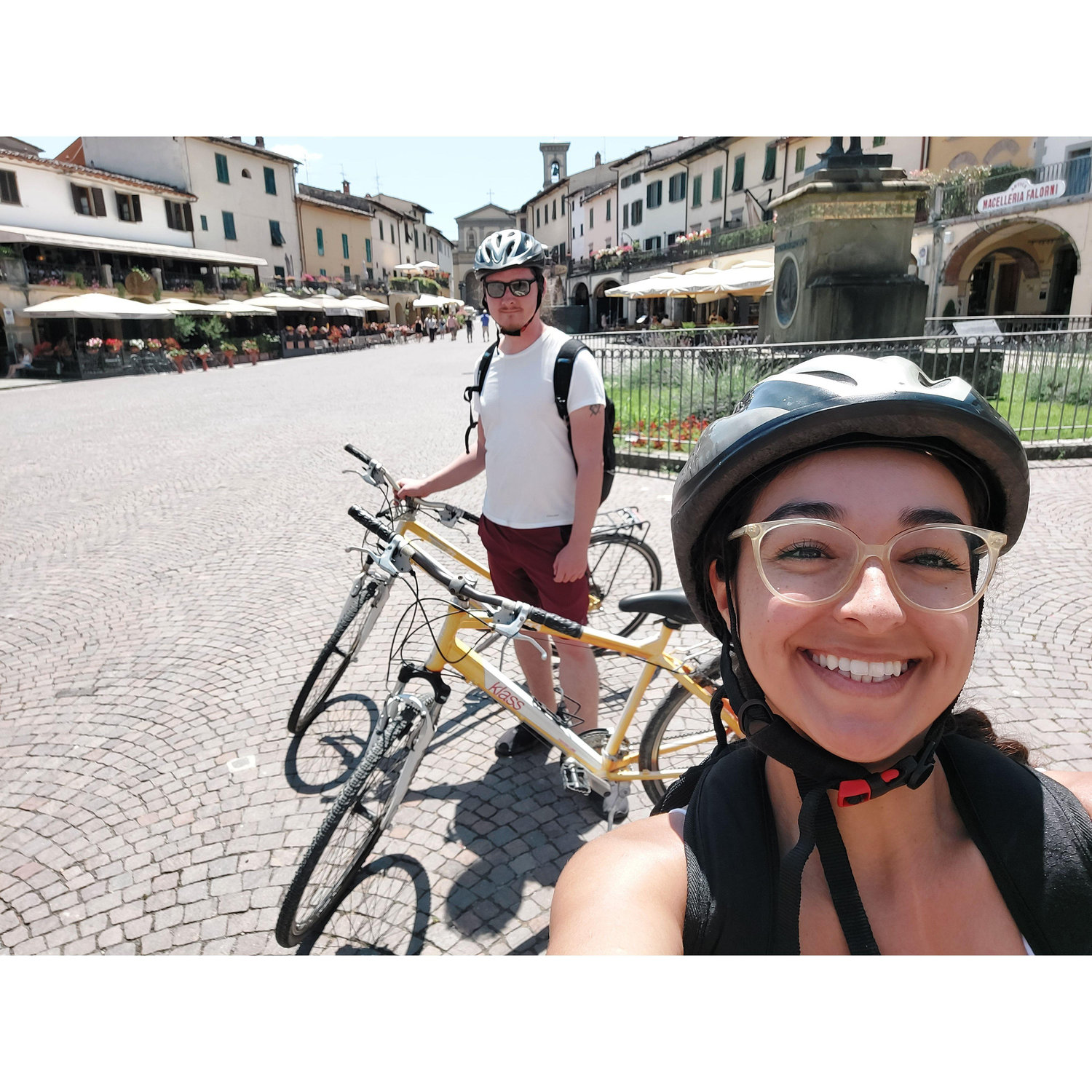 Riding our bikes through Tuscany