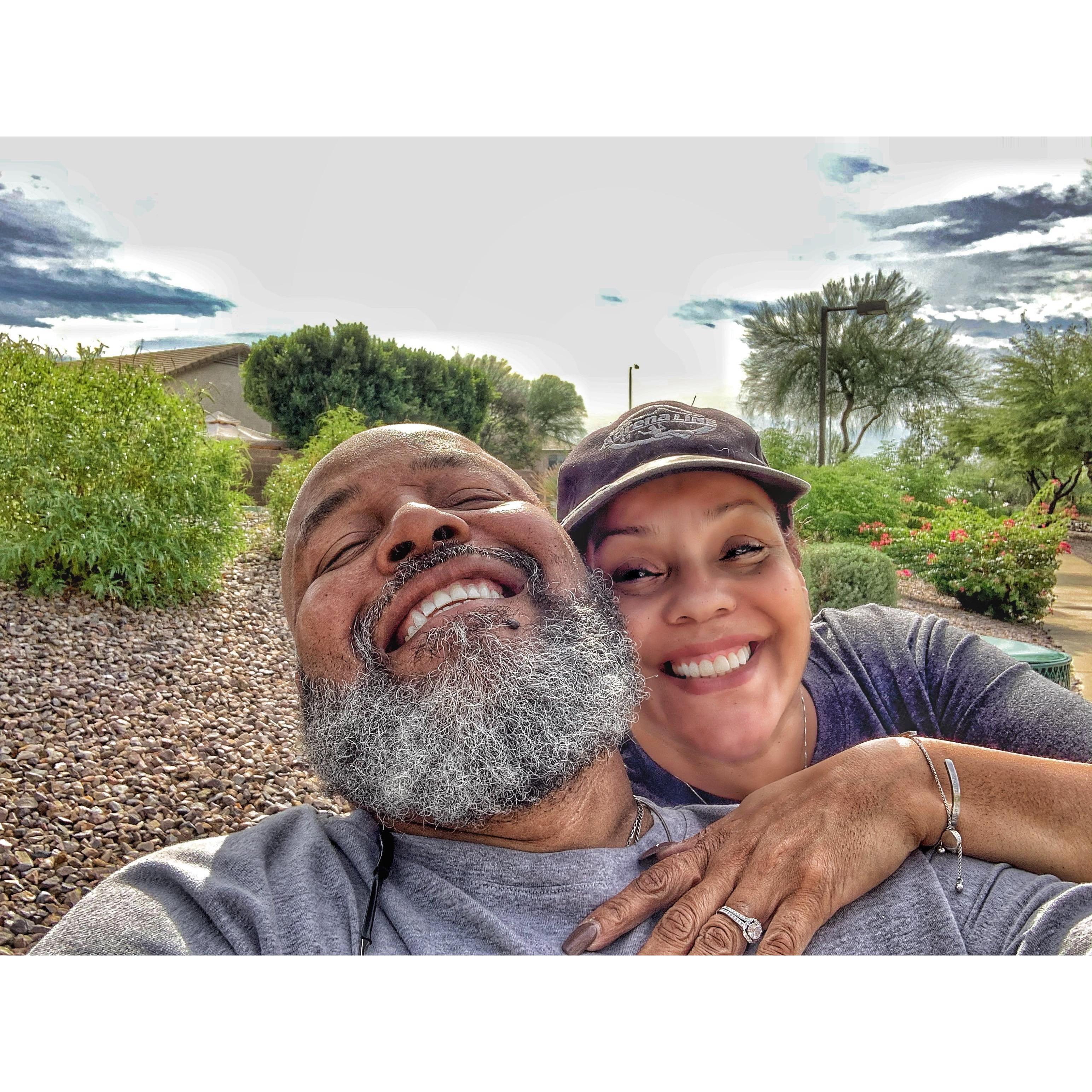 Robyne makes John smile!!!