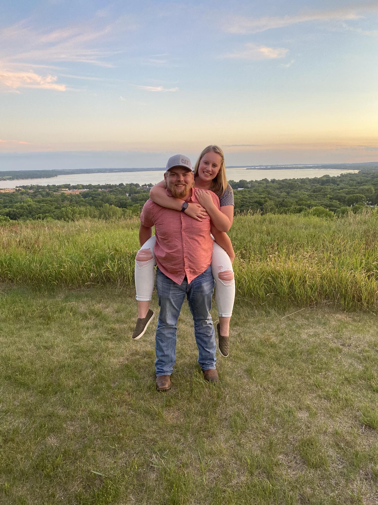 This photo was taken at Mount Lookout (where less than a year later, we said yes to forever)