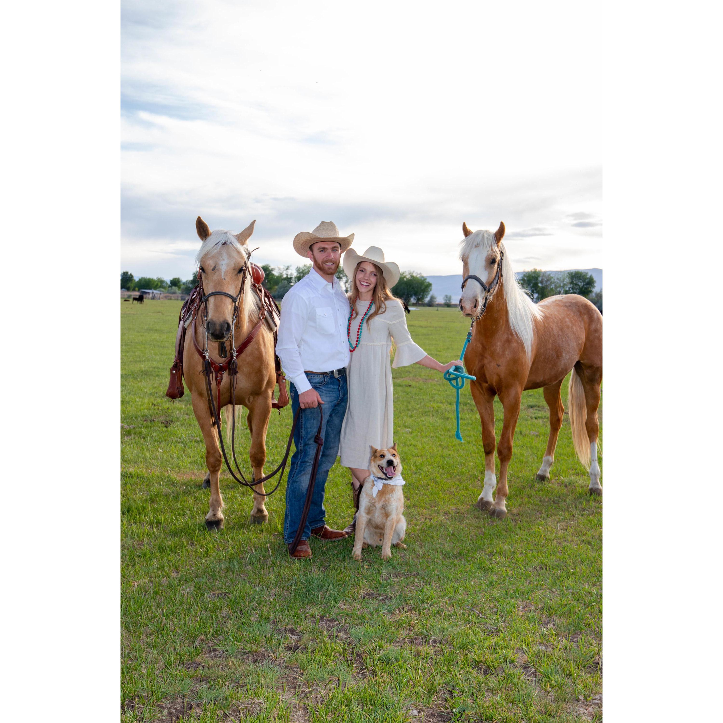 Our family: Doc, Dan, Dale, McKenna, & Sundance