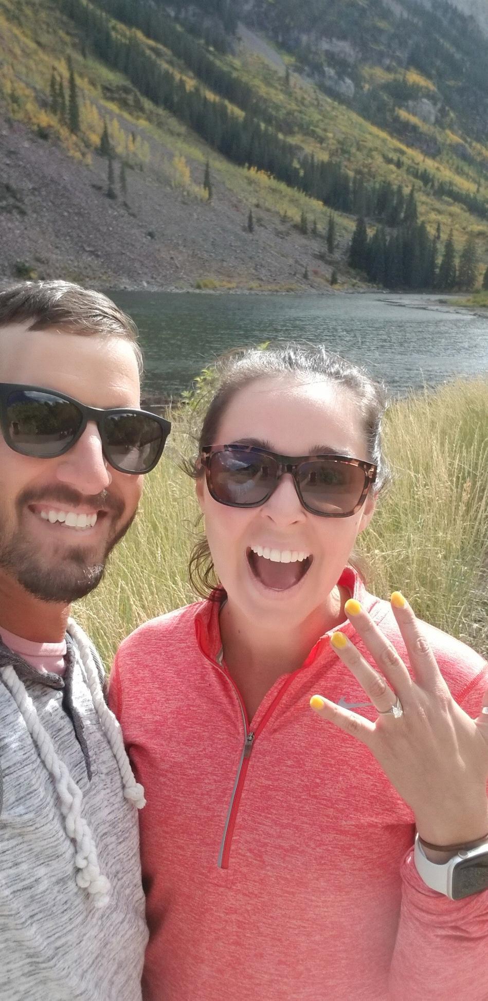 Just got engaged selfie!!