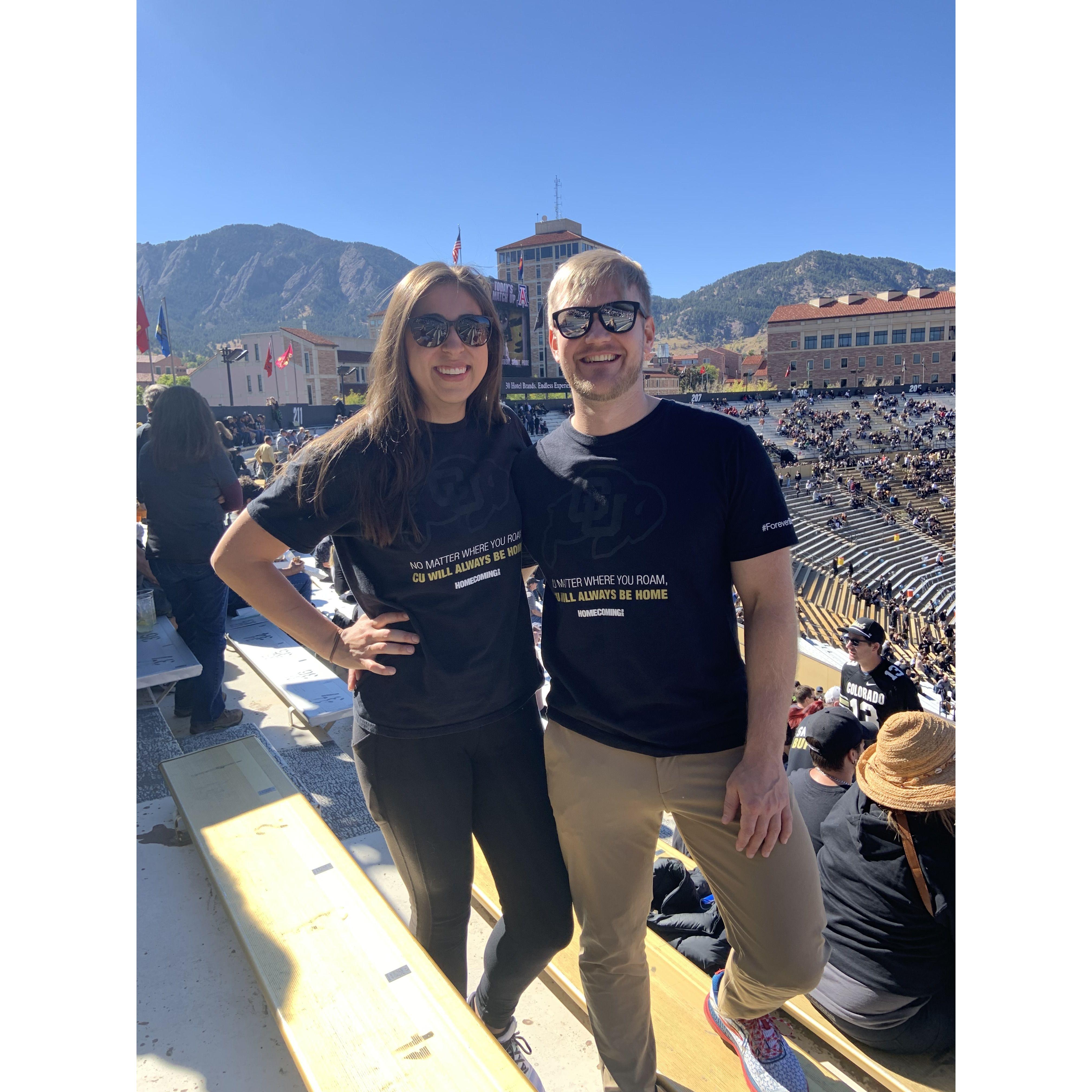 Made Zach a CU alumni for the day, sko buffs