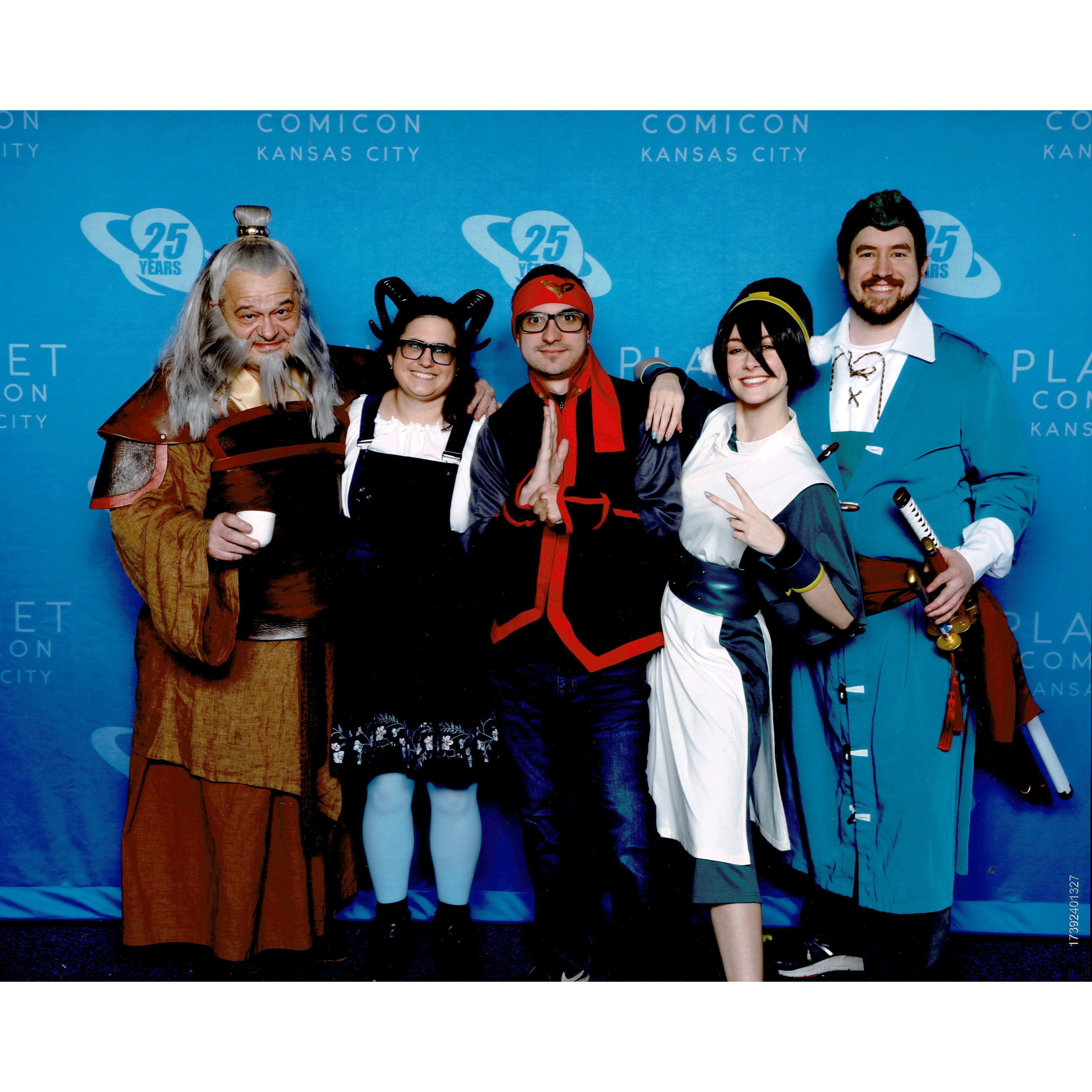 Meeting Greg Baldwin and Michaela Murphy with Alex at Planet Comicon Kansas City 2024