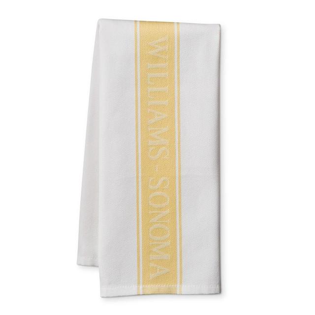 Williams Sonoma Classic Logo Towels, Set of 4, Lemon Yellow