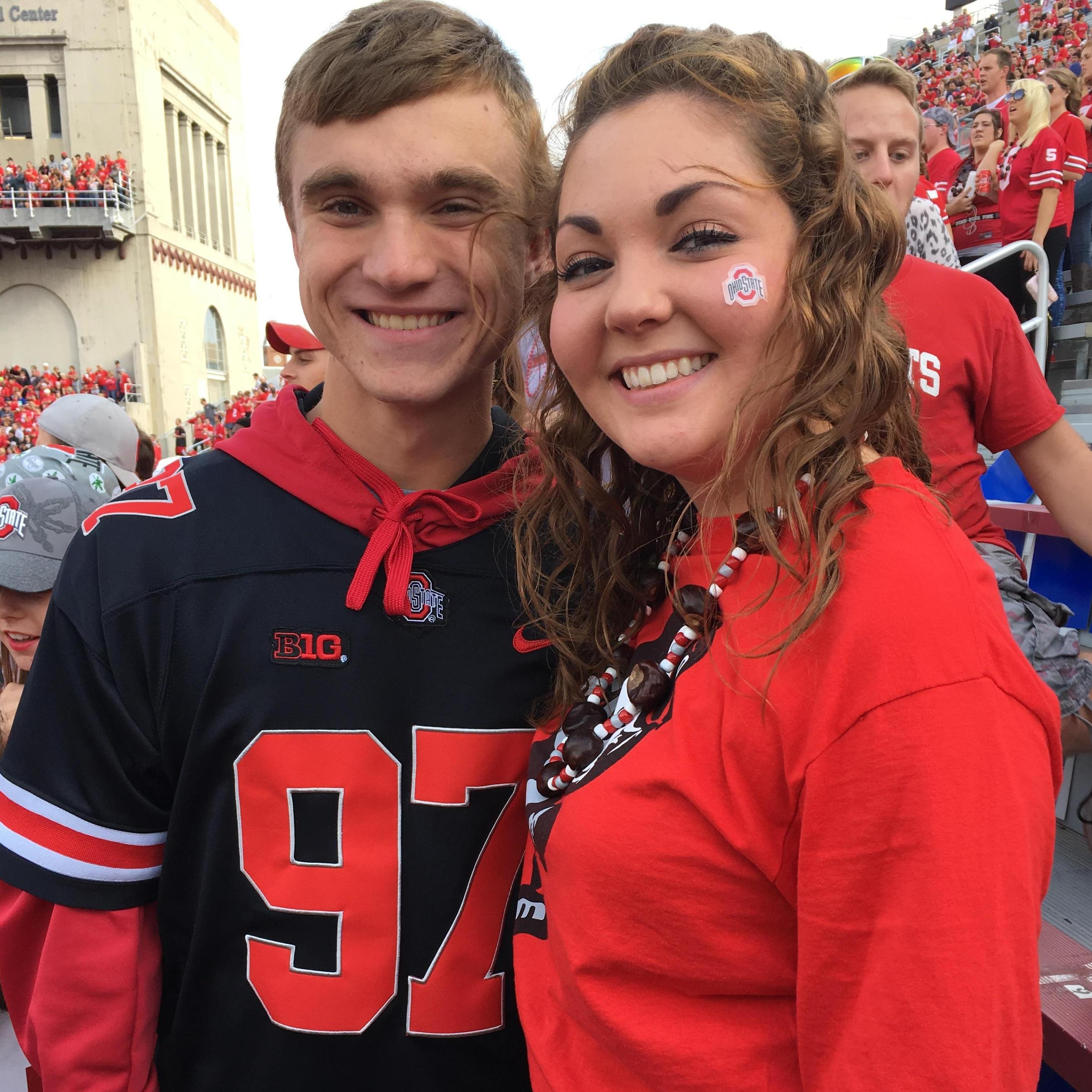Their first Ohio State football game together. -October 2016