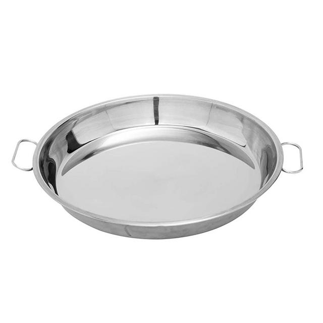 Stainless Steel Drip Pan, Big Green Egg Grilling Accessory, Also Fit Weber Kettle Charcoal Grills Pizza Cake Baking Tray , 13-inch Diameter Round