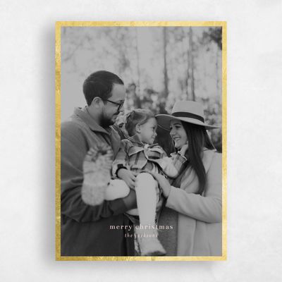 Light Pink Holiday Card - Eglantine Foil