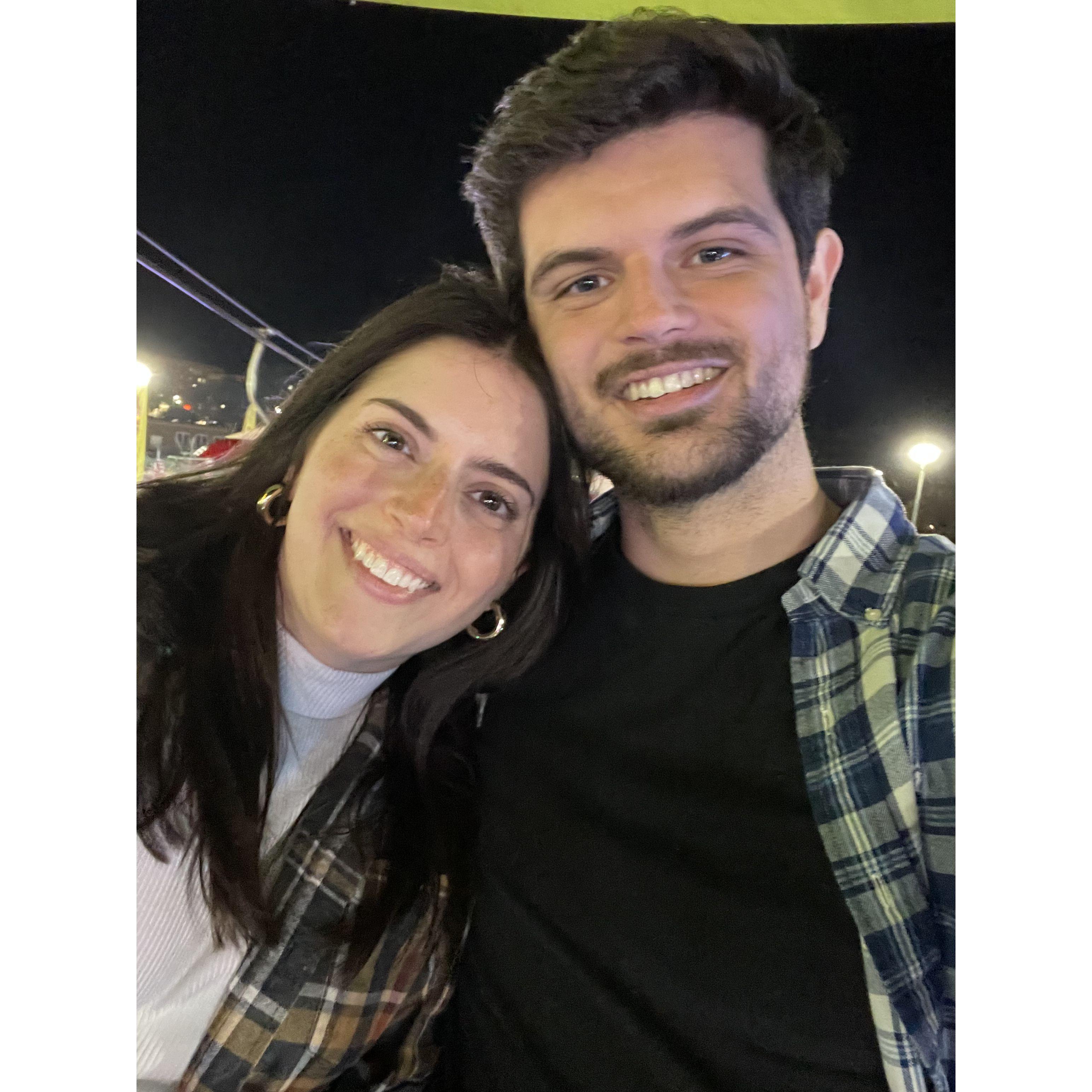 Our first time together at the Cumming Fair.
