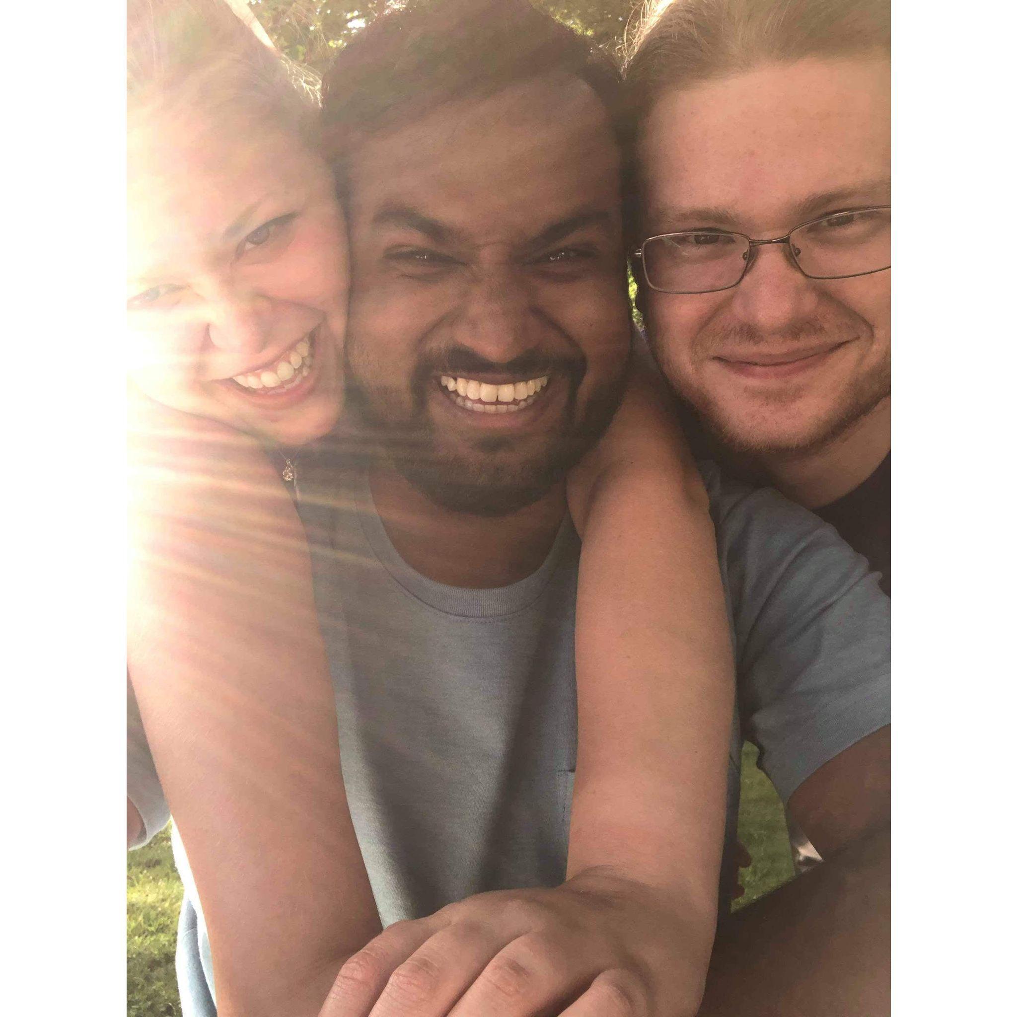 We went to take a cute selfie and Ben (Tia's brother) decided to join us! haha