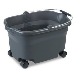 Sterilite Wheeled Bucket Flat Gray 20 Qt