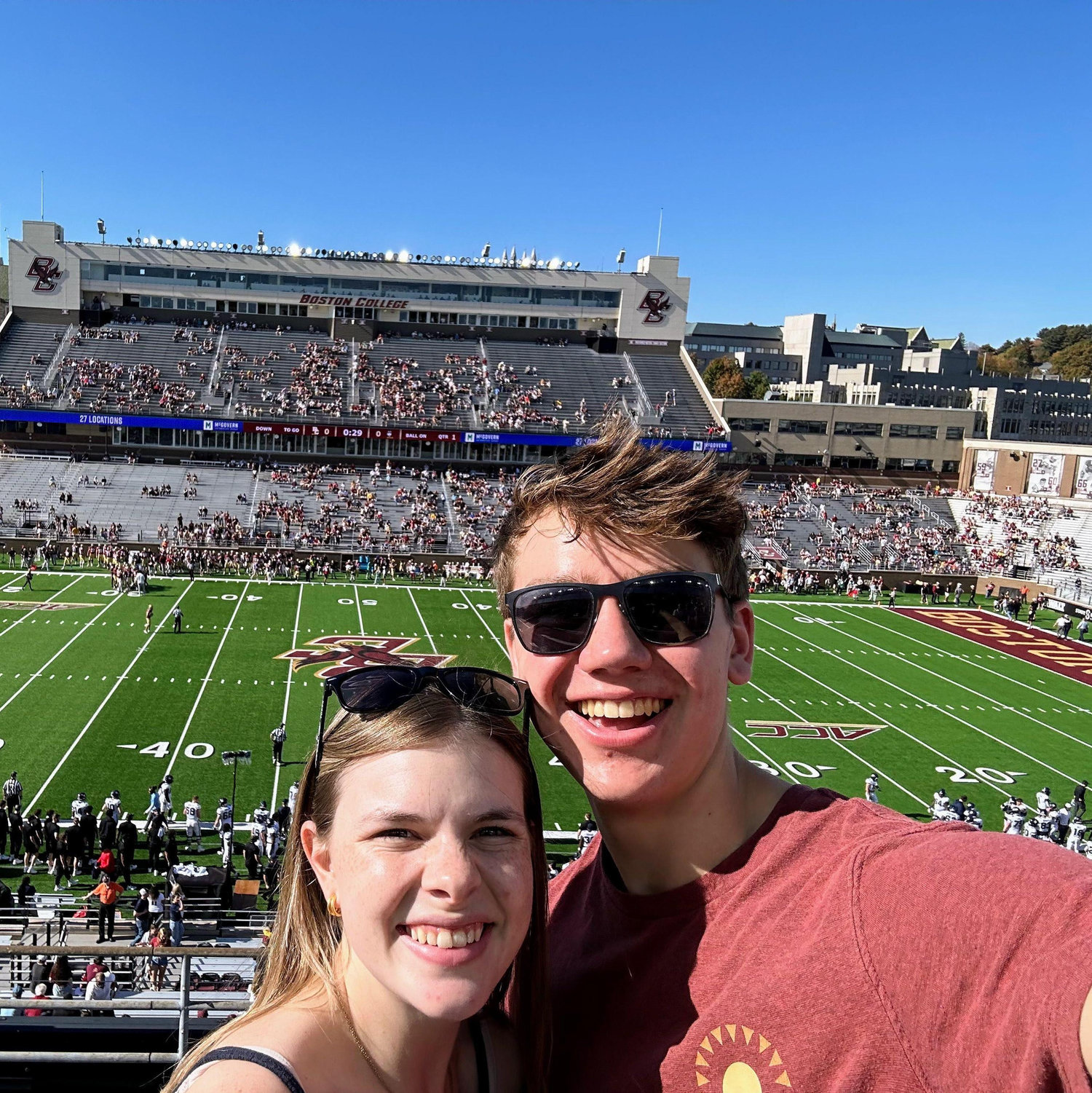 Cole's first football game!