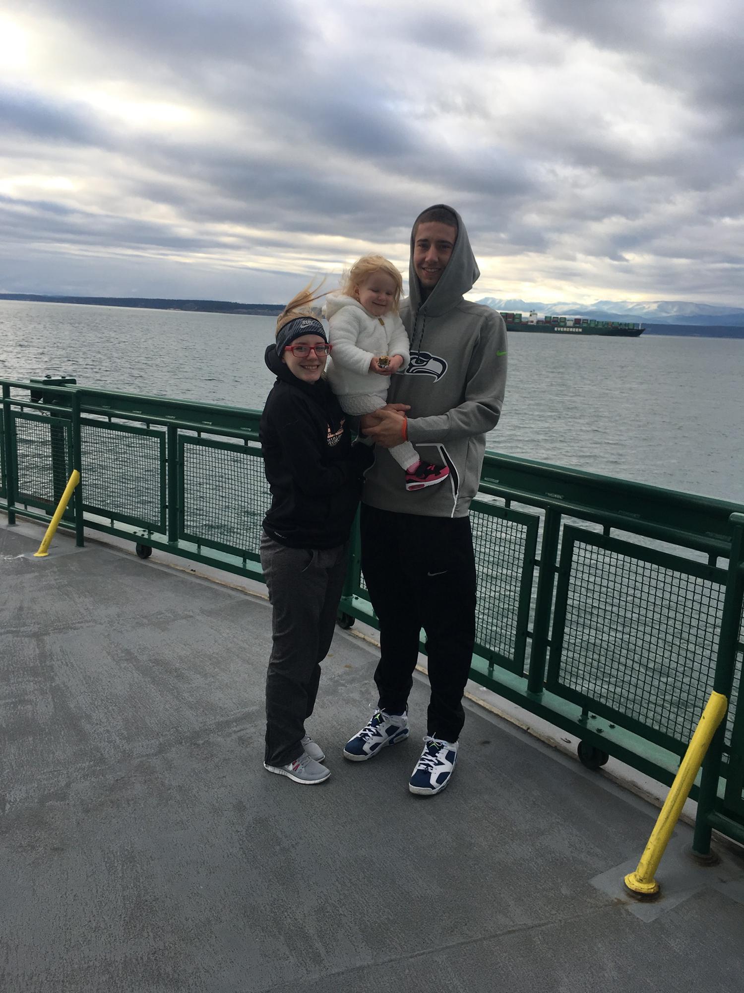 Mariah's first Ferry ride!